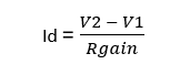 Instrumentation amplifier derivation diagram