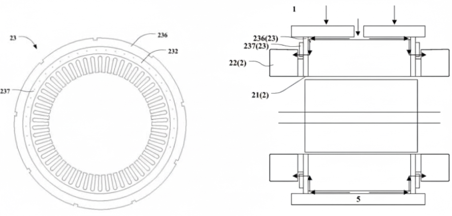 Figure 5.8 Detachable end plate. Figure 5.9 Detachable end plate assembly cross-section.