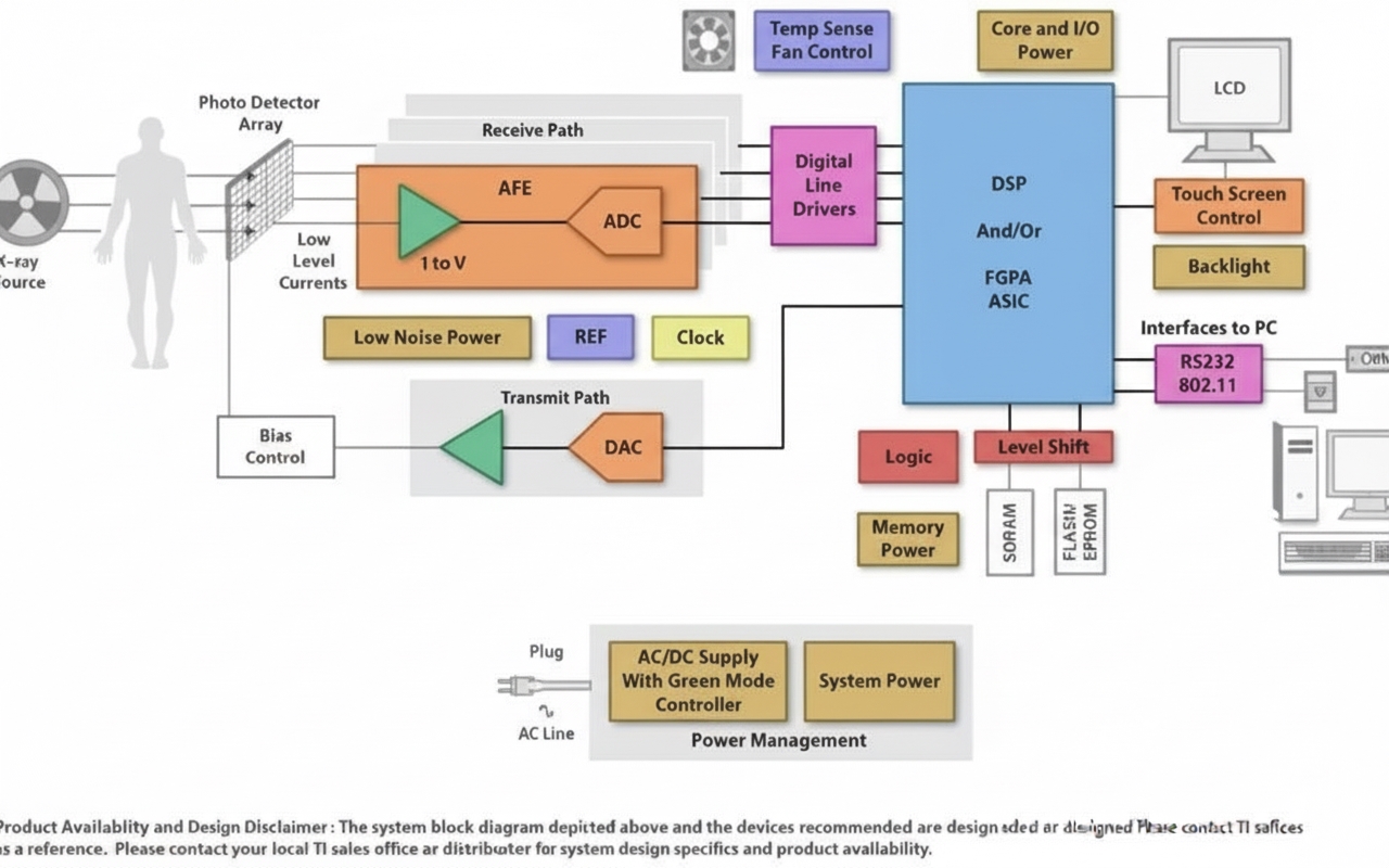 Digital X-ray system block diagram
