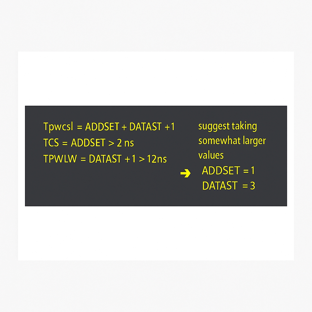 timing configuration example