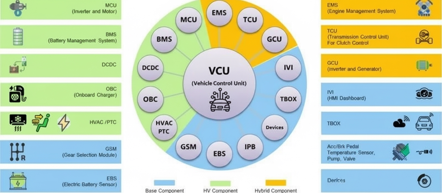 VCU Core Functions for EV Drive Control