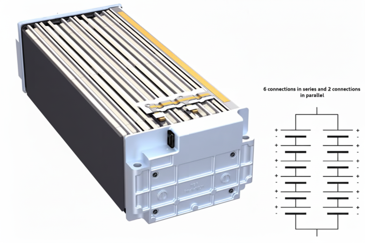 Internal layout of a battery module