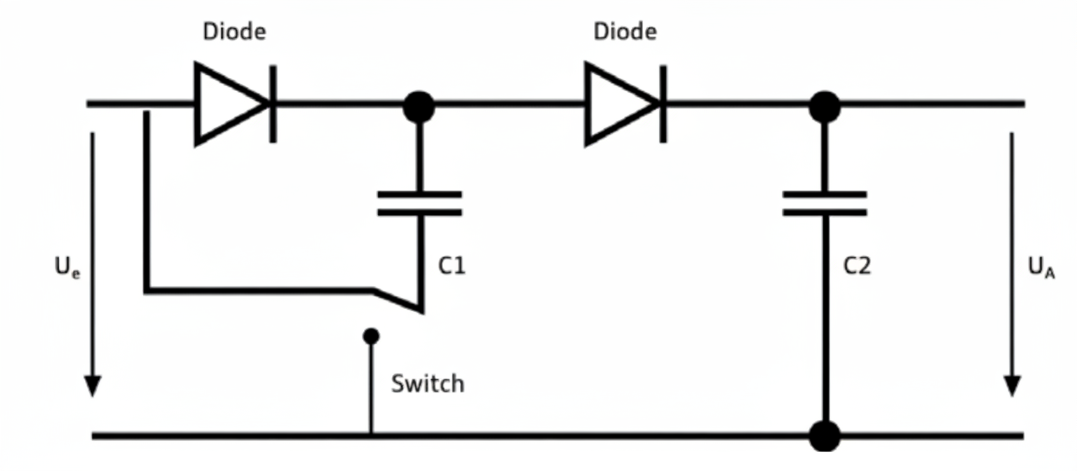 400V to 800V charge-pump schematic