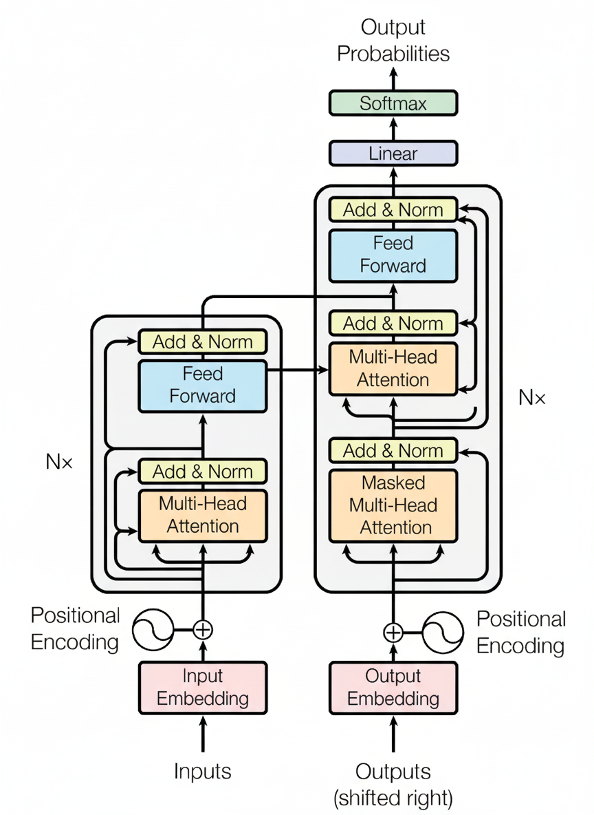 Transformer architecture diagram