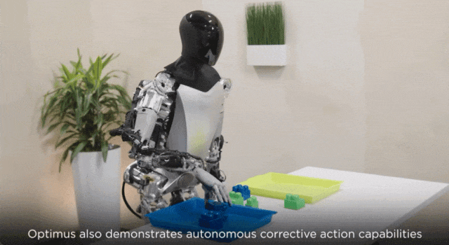 Optimus performing corrective actions GIF