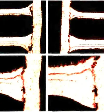 PCB inner-layer copper and plated-through-hole structure