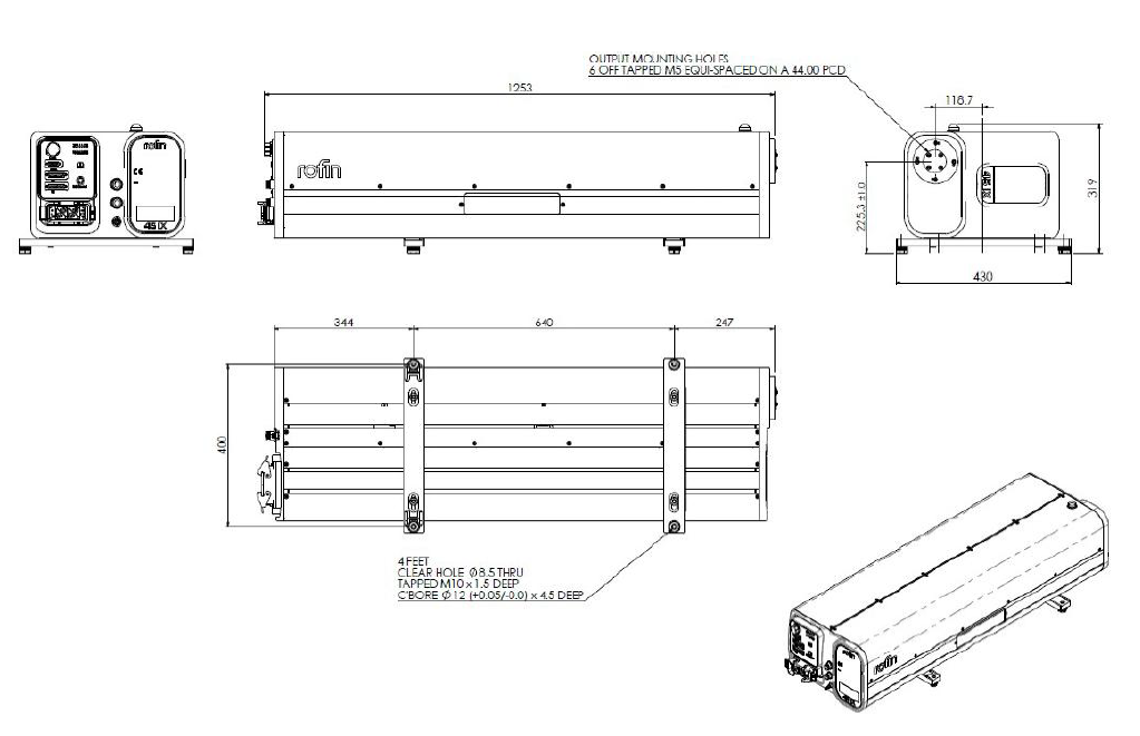 CO2_rf_laser_outline_drawing