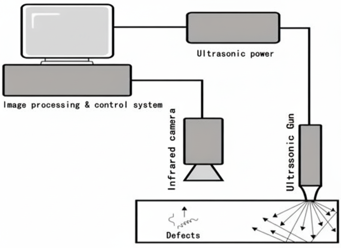 Principle of ultrasonic infrared thermography