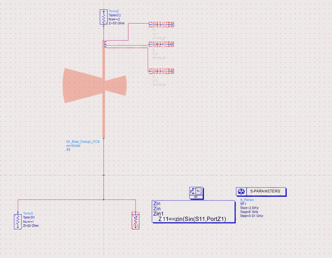 combined schematic with layout symbol