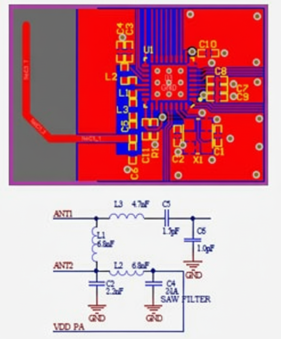 PCB routing and equivalent circuit