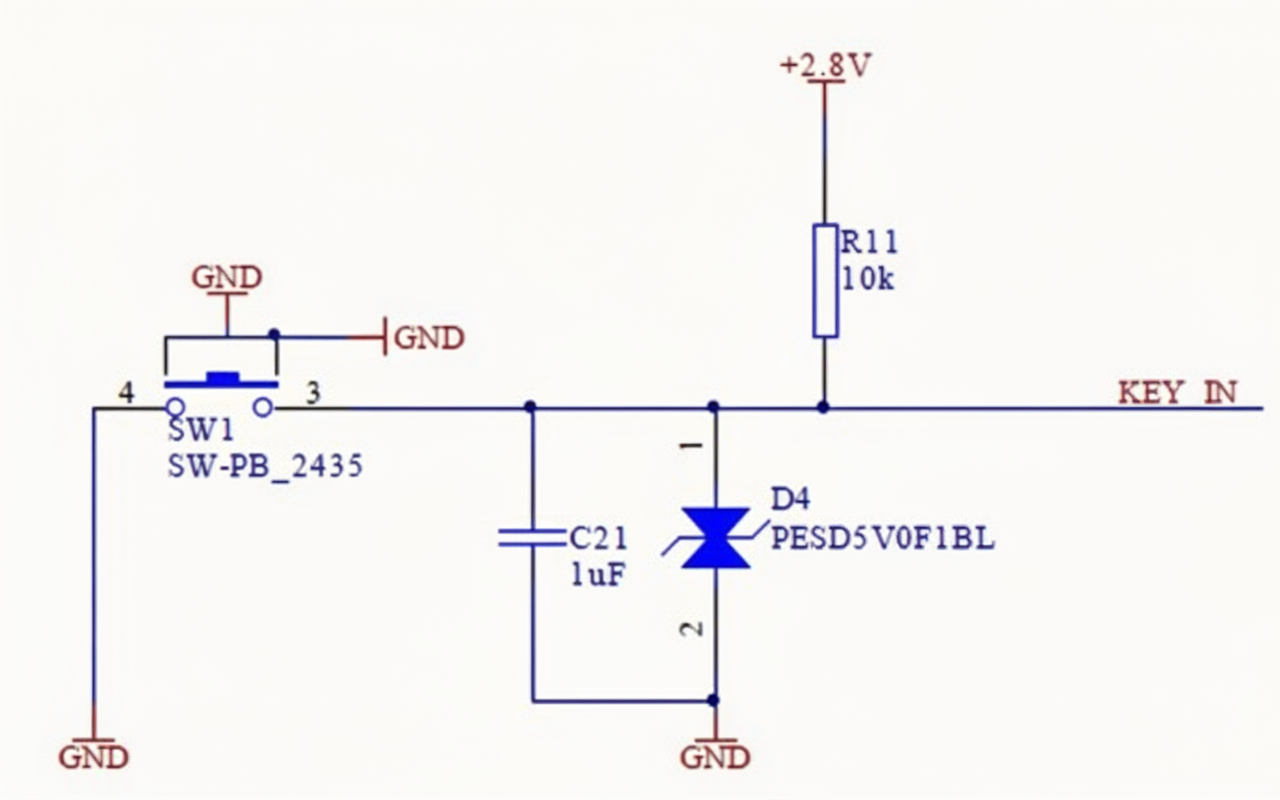Button input module circuit