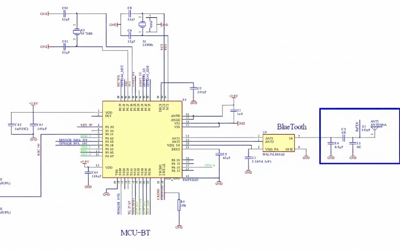 Wristband MCU circuit