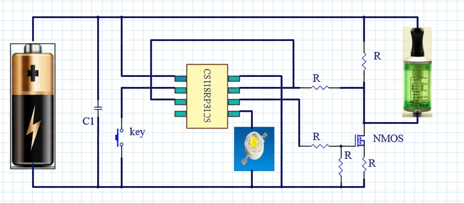 E-cigarette Design Using CSU8RP3125
