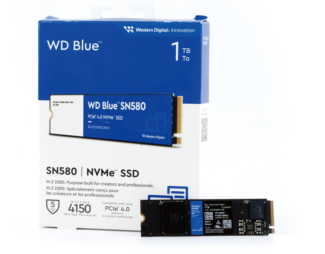 WD Blue SN580 front view