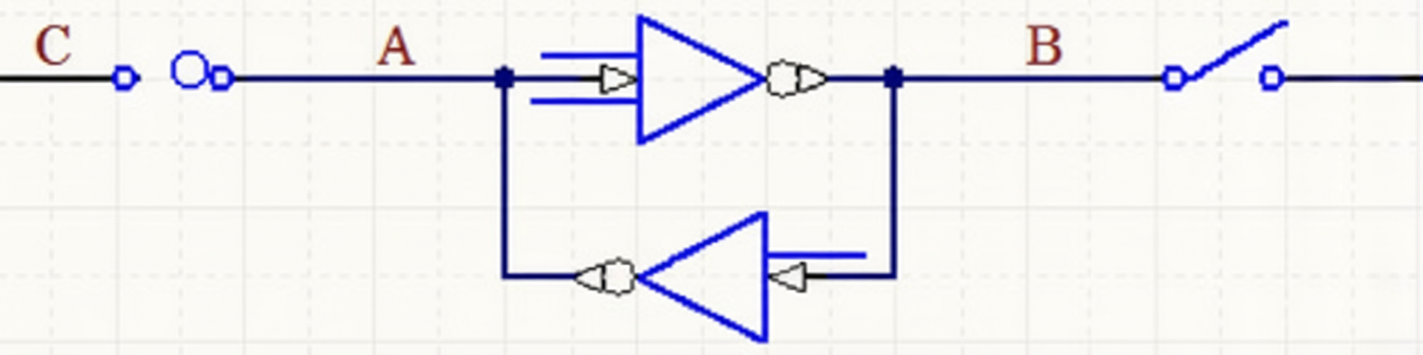 SRAM inverter cross-coupling