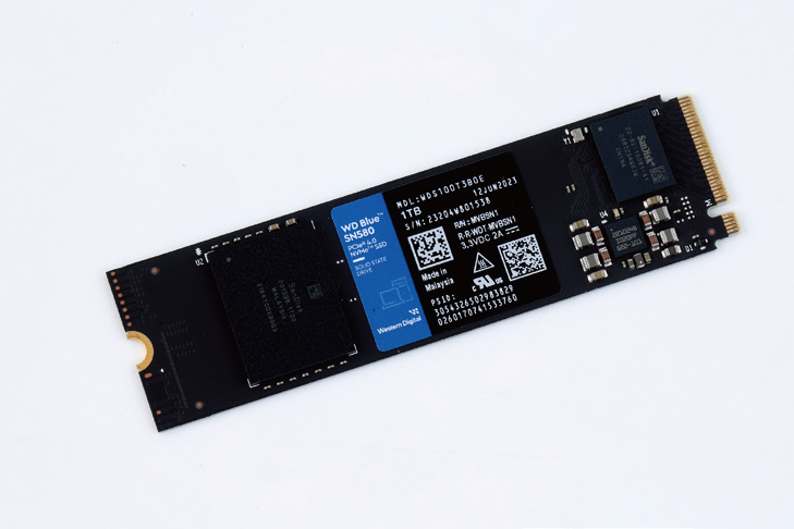WD Blue SN580 single-sided PCB