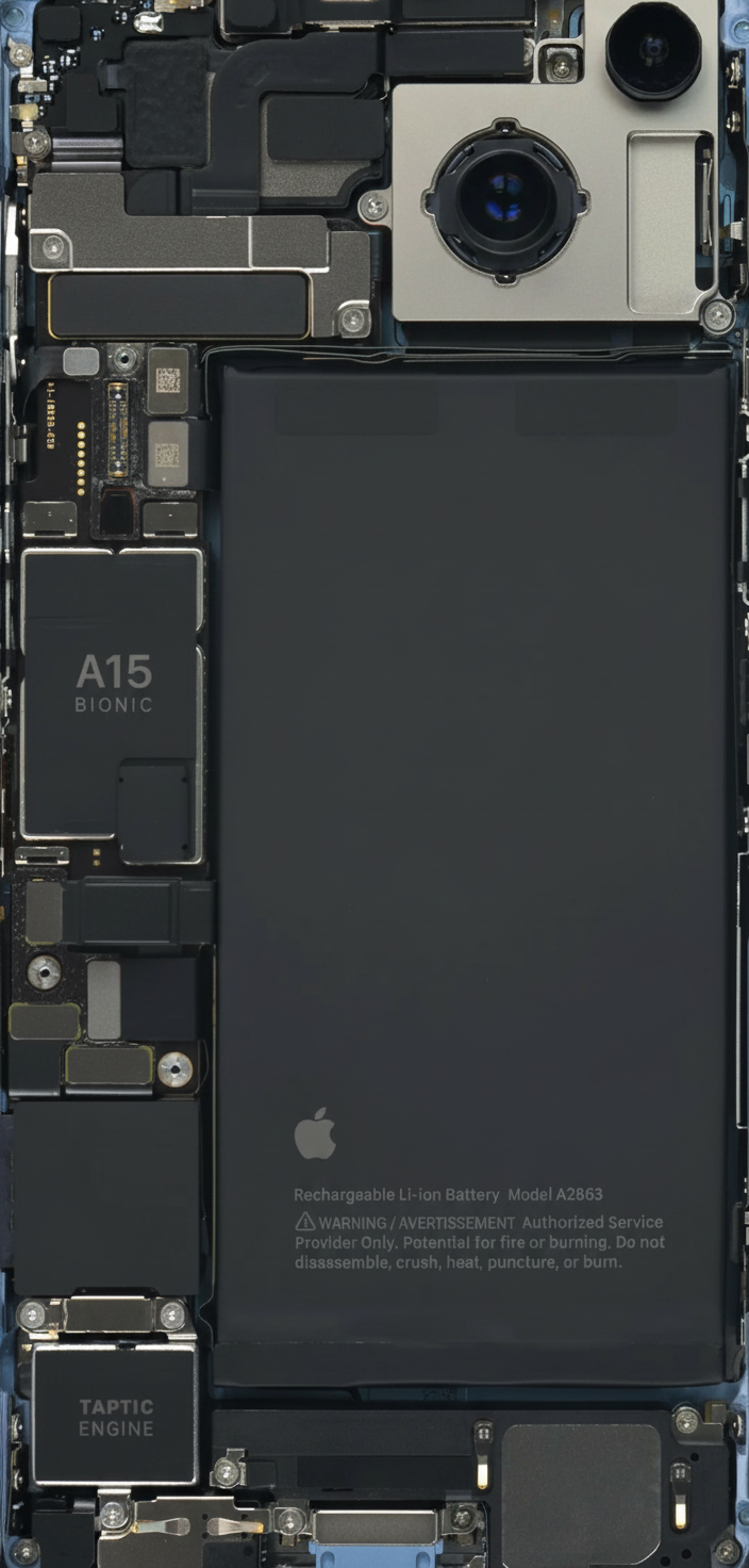 iPhone 14 series teardown full internal view 1