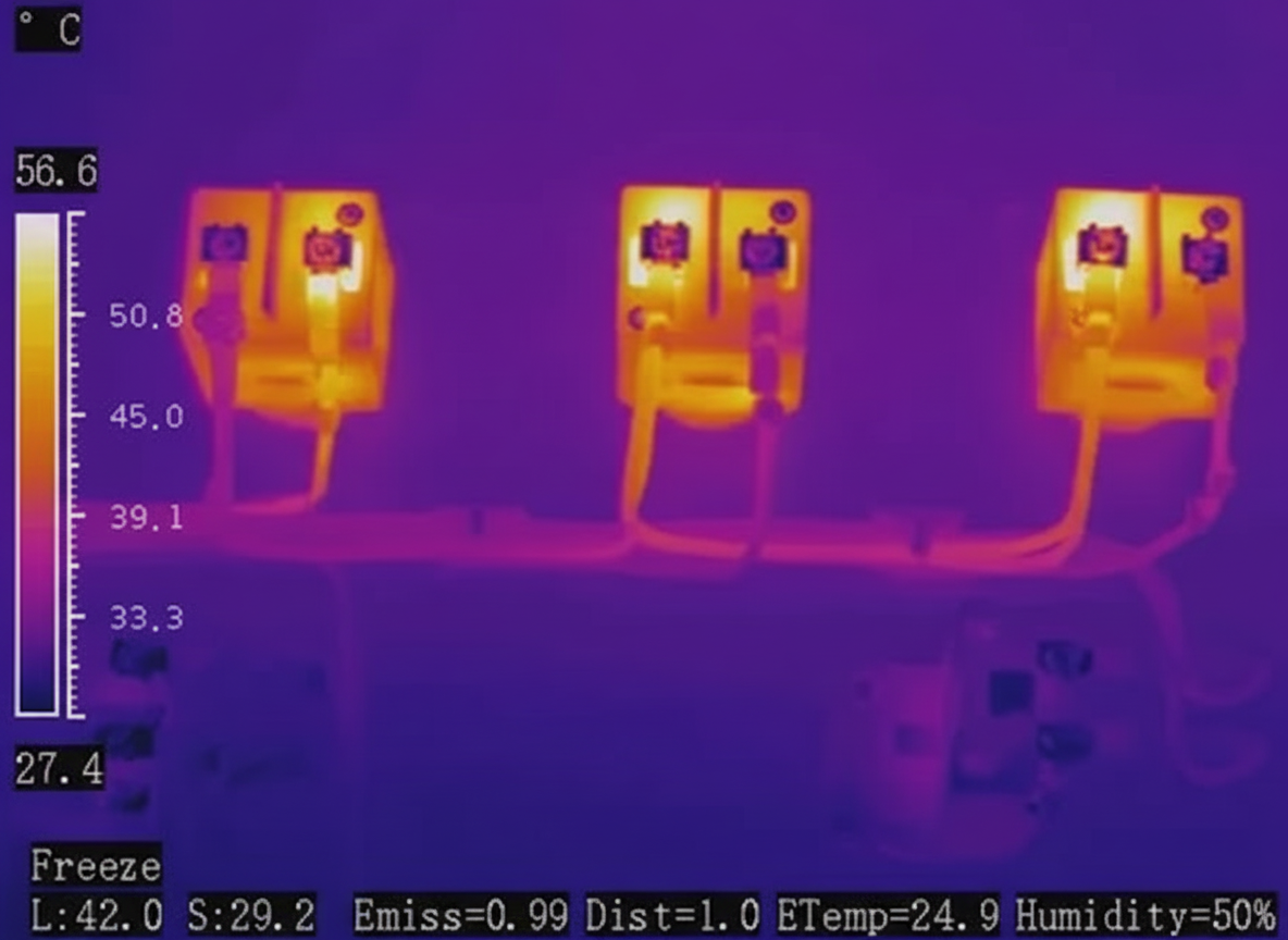 underfloor heating connection thermal image