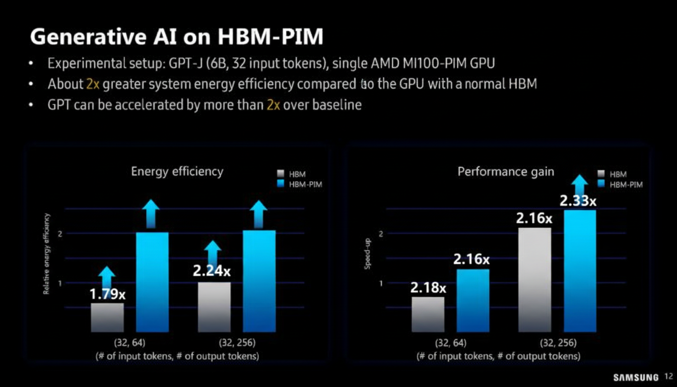 T5-MoE HBM-PIM performance
