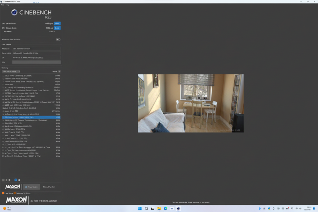 Cinebench R23 scores