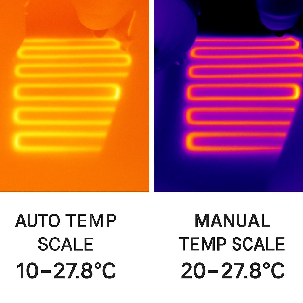 underfloor heating thermal map