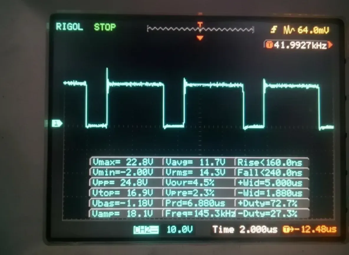 MOSFET Smoking Within Ten Seconds Under Load
