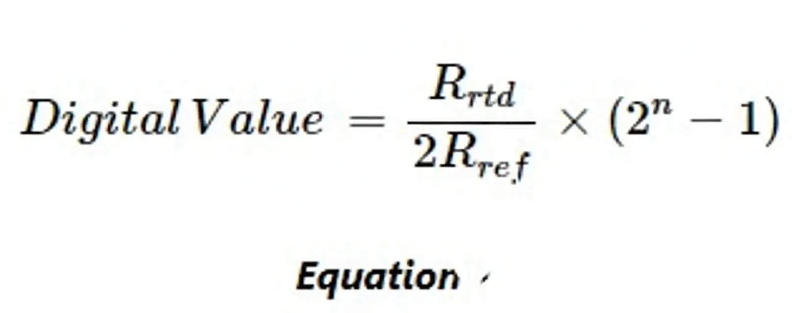 Simplified ADC equation