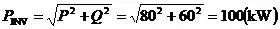 Inverter sizing including reactive power increases inverter rating