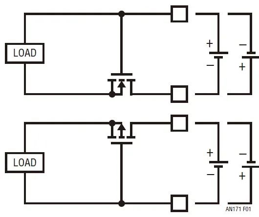 Figure 1: traditional load-side reverse protection circuit