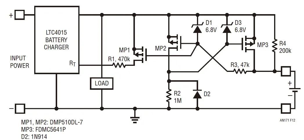 Figure 12: higher-voltage reverse-battery protection example