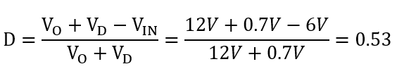 Duty ratio formula
