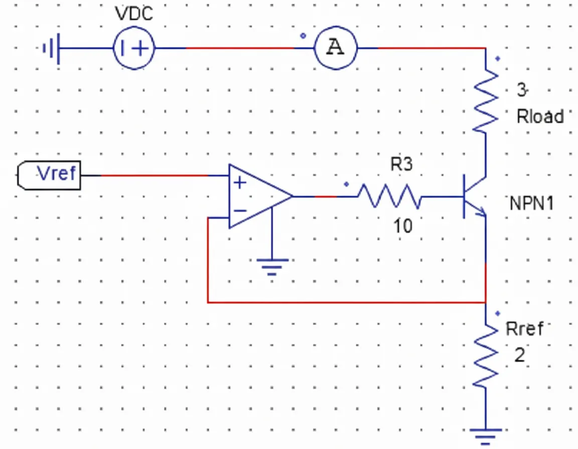 Op amp current source schematic