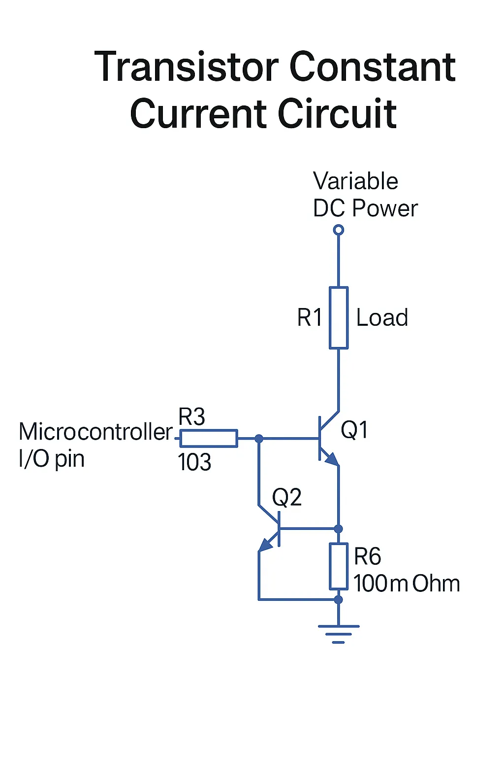 BJT constant-current circuit
