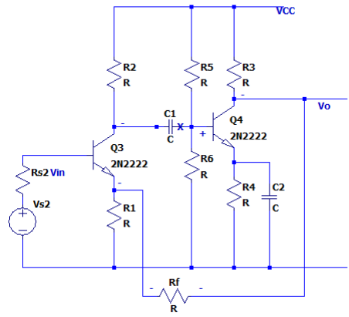 Two-Stage Common-Emitter with Feedback