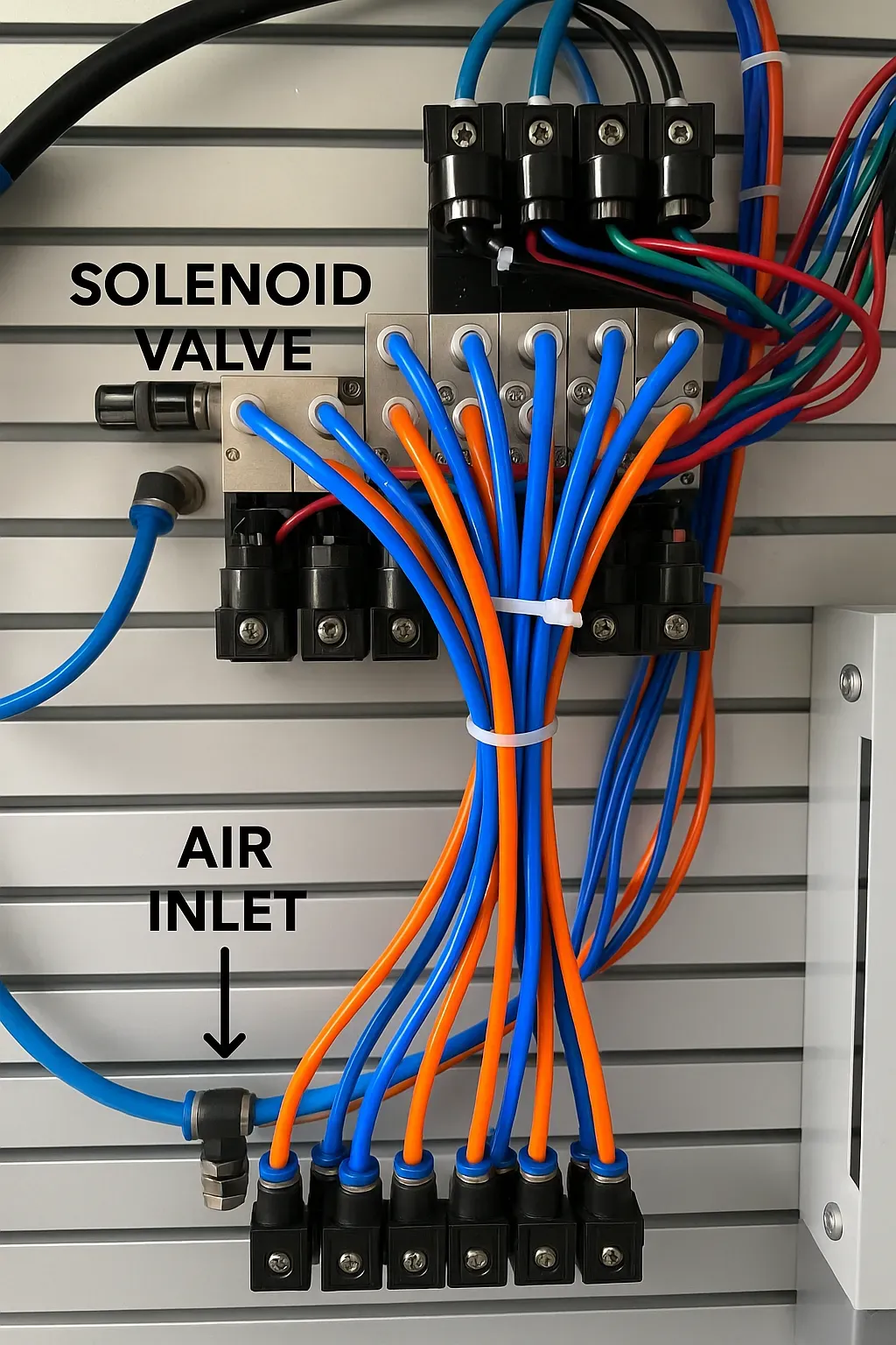 Solenoid valve manifold assembly