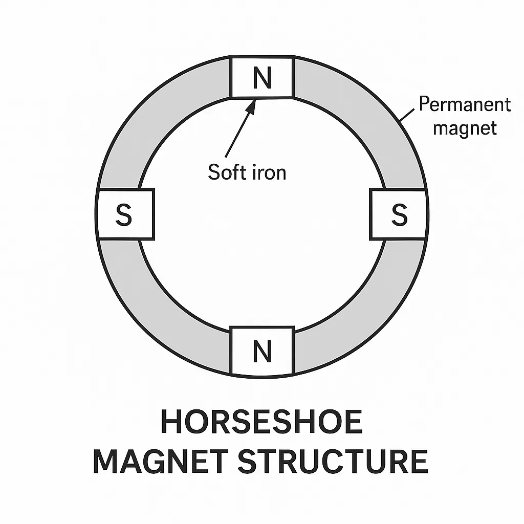horseshoe magnet structure