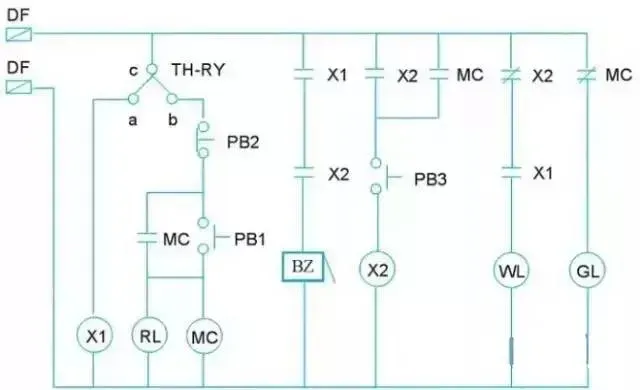 PLC Wiring and Ladder Diagram for Three-Phase Motor