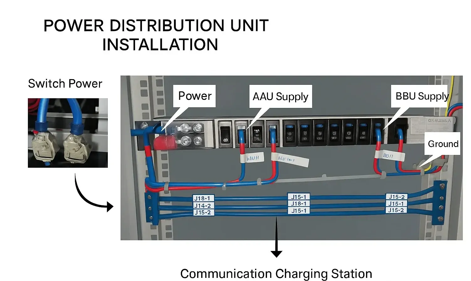 5g power distribution unit installation