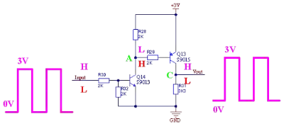 Complementary NPN input and PNP output pair for non-inverting level translation
