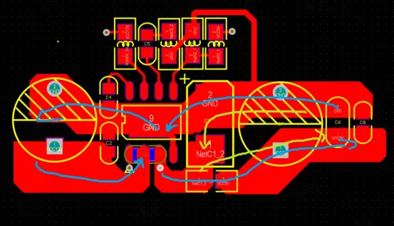 Power return path design illustration
