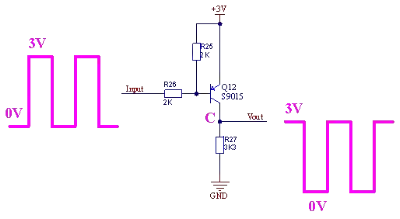 PNP high-side inverting switch with pull-down at the output