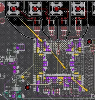 Signal-flow-oriented placement from small analog to digital domain
