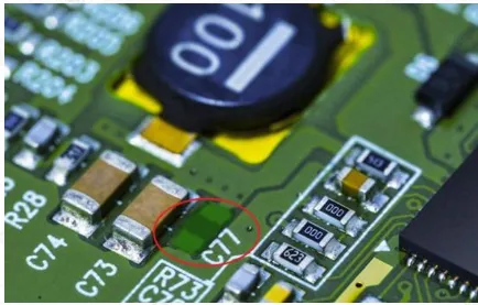 Solder mask defines the non-solderable regions ("covered by ink").