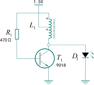 Joule thief experimental schematic