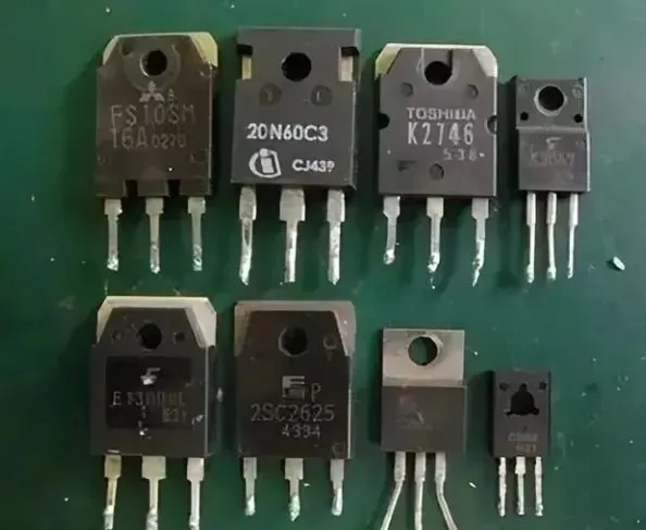 N-channel MOSFET and NPN BJT used as switching devices