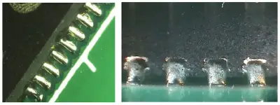 Good side-wetting on QFN flanks after reflow
