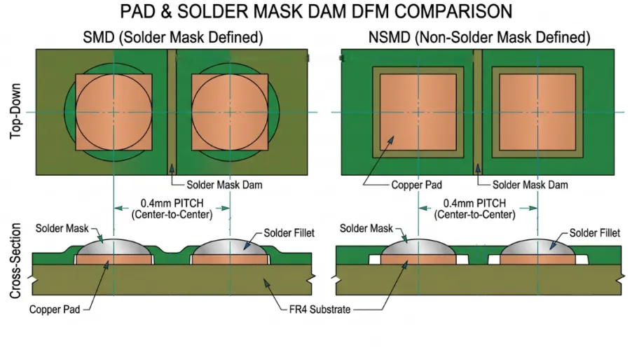 Why HDI PCB Designers Should Avoid Small Solder Mask Bridges