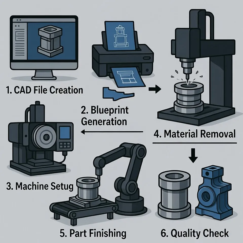 CNC Machining Process Explained: From CAD File to Finished Part