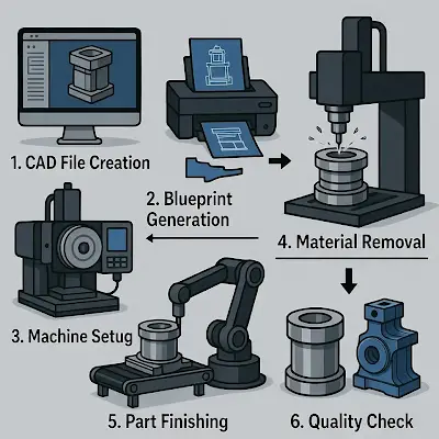 CNC Machining Process Explained: From CAD File to Finished Part