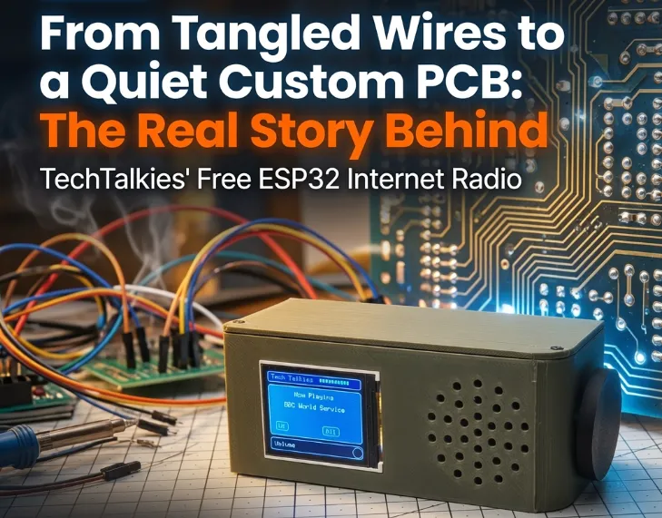 From Tangled Wires to a Quiet Custom PCB: The Real Story Behind TechTalkies' Free ESP32 Internet Radio